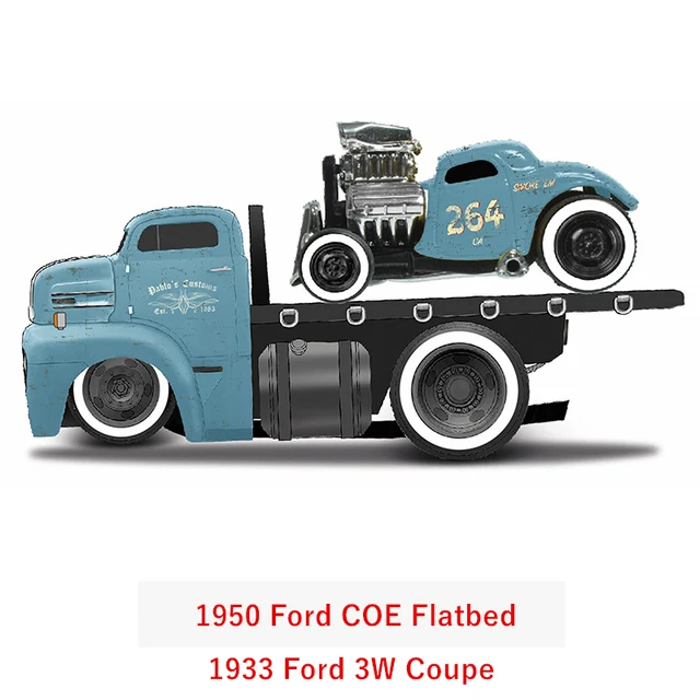 Maisto 1:64 Chevrolet Ford transport truck combination pallet truck static  alloy car model children's toy collection 1952 Cirtoen 2CV