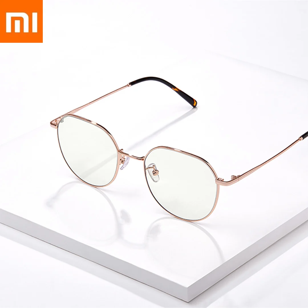 2019 Xiaomi двойные анти синие очки 40% 60% синяя металлическая литература Xiomi смарт