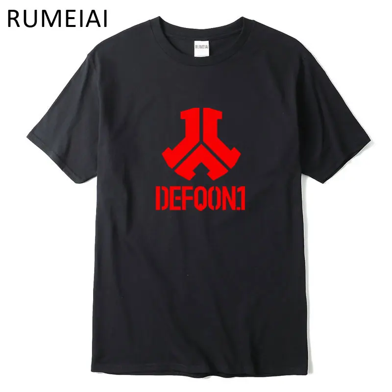 

RUMEIAI Defqon 1 Pure Cotton Designer T Shirt Men Tshirts Hip Hop Mens Short Sleeved T-shirts Fashion casual T-shirt S-XXL