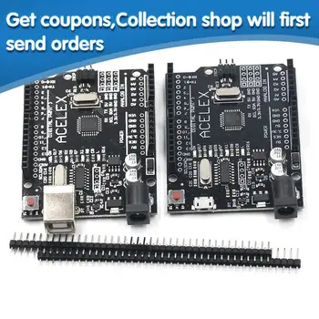 

UNO R3 CH340G+MEGA328P SMD Chip 16Mhz For Arduino UNO R3 Development board USB CABLE ATEGA328P One set