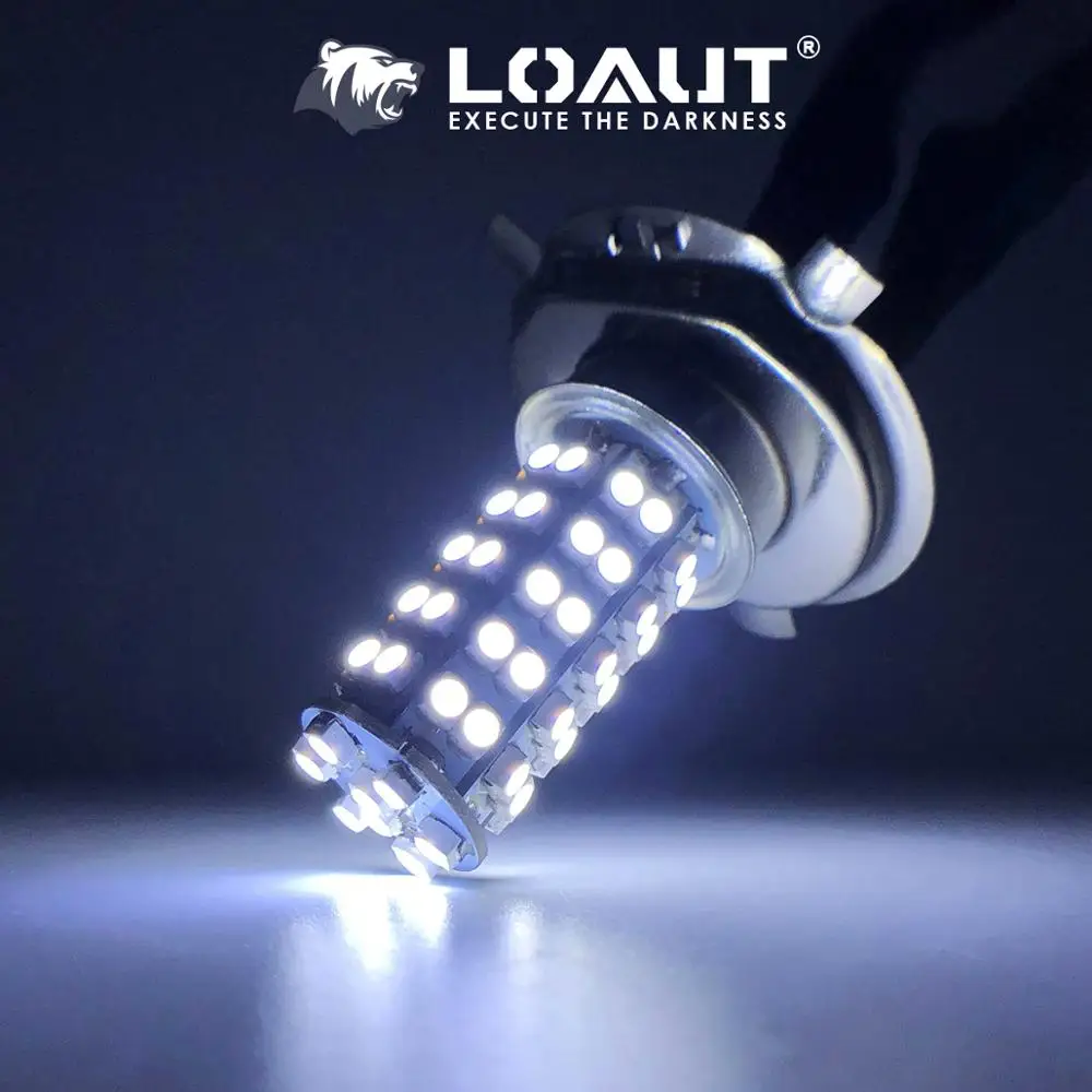H4 светодиодный светильник супер яркий 3258 68 SMD белый автомобиль противотуманные фары 12 В 24 в 6000 К белый Вождение день ходовой лампы Авто Canbus