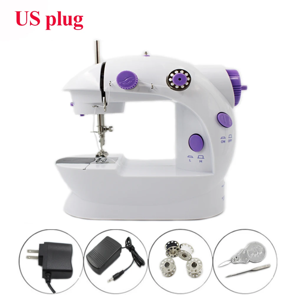 Portable Electrec Sewing Machine Set Stitch Sew needlework Cordless Clothes Fabrics LED Handheld Sewing Machines