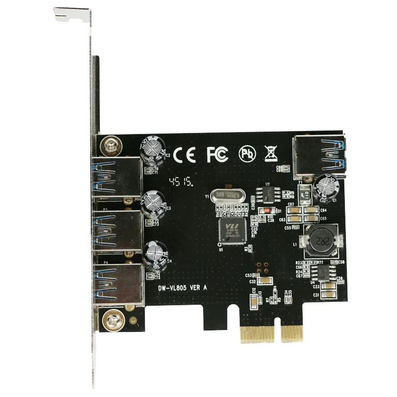 Новый USB 3 0 (3 + 1) внешних 1 внутренних порта PCI E expercs PCIE контроллер переходная карта