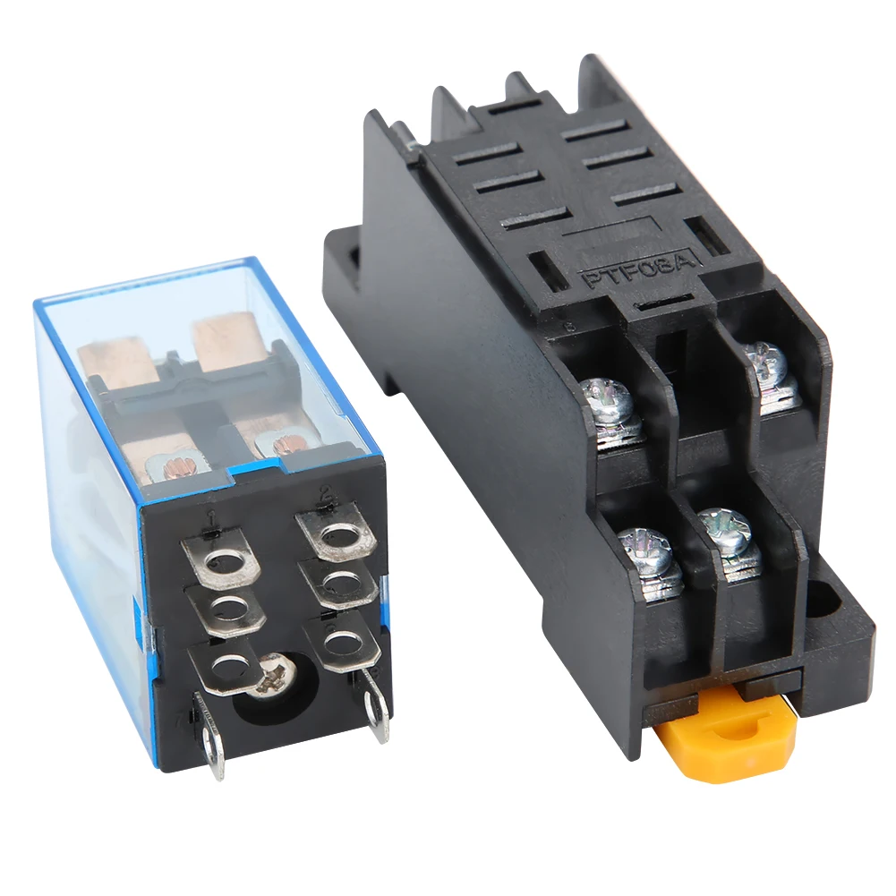 10 Sets 8 Pin Power Relay with Base DC Coil Power Relay Universal  Electrical Equipment Supplies|Relays| - AliExpress