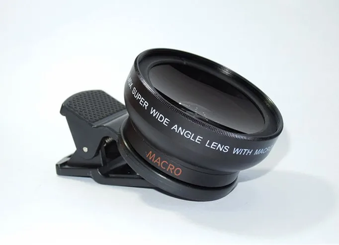 

Mobile Phone Mirror 0.45 Wide Angle Lens + Macro Lens Wide-angle Macro Effects 4K Non-Distortion Phone Wide-angle Lens