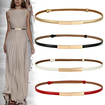 

AWAYTR Simple Fashion Couture Belt For Women Ladies Solid Color Splicing Dress Waistband Girls Fashion Belt Accessories