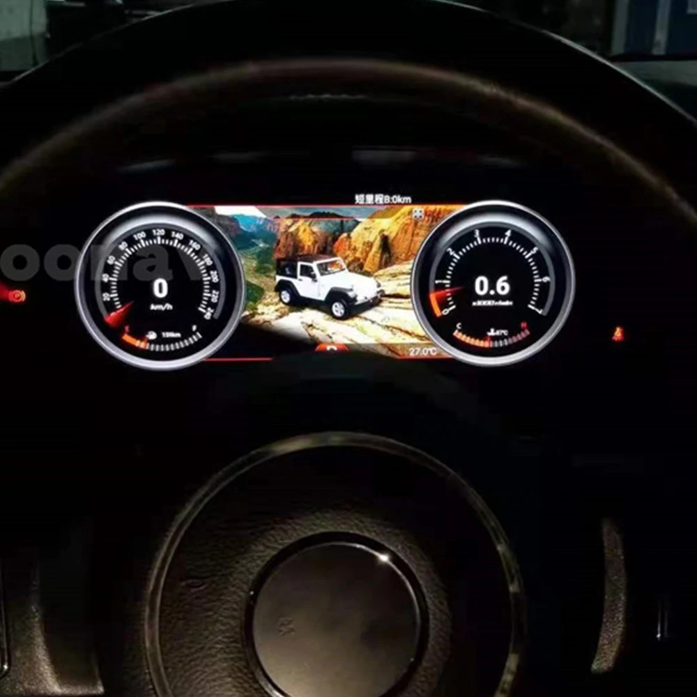 

Android 9.0 Car LCD Meter instrument dashboard screen For Jeep Wrangler 3 JK 2011-2017 Multimedia player head unit