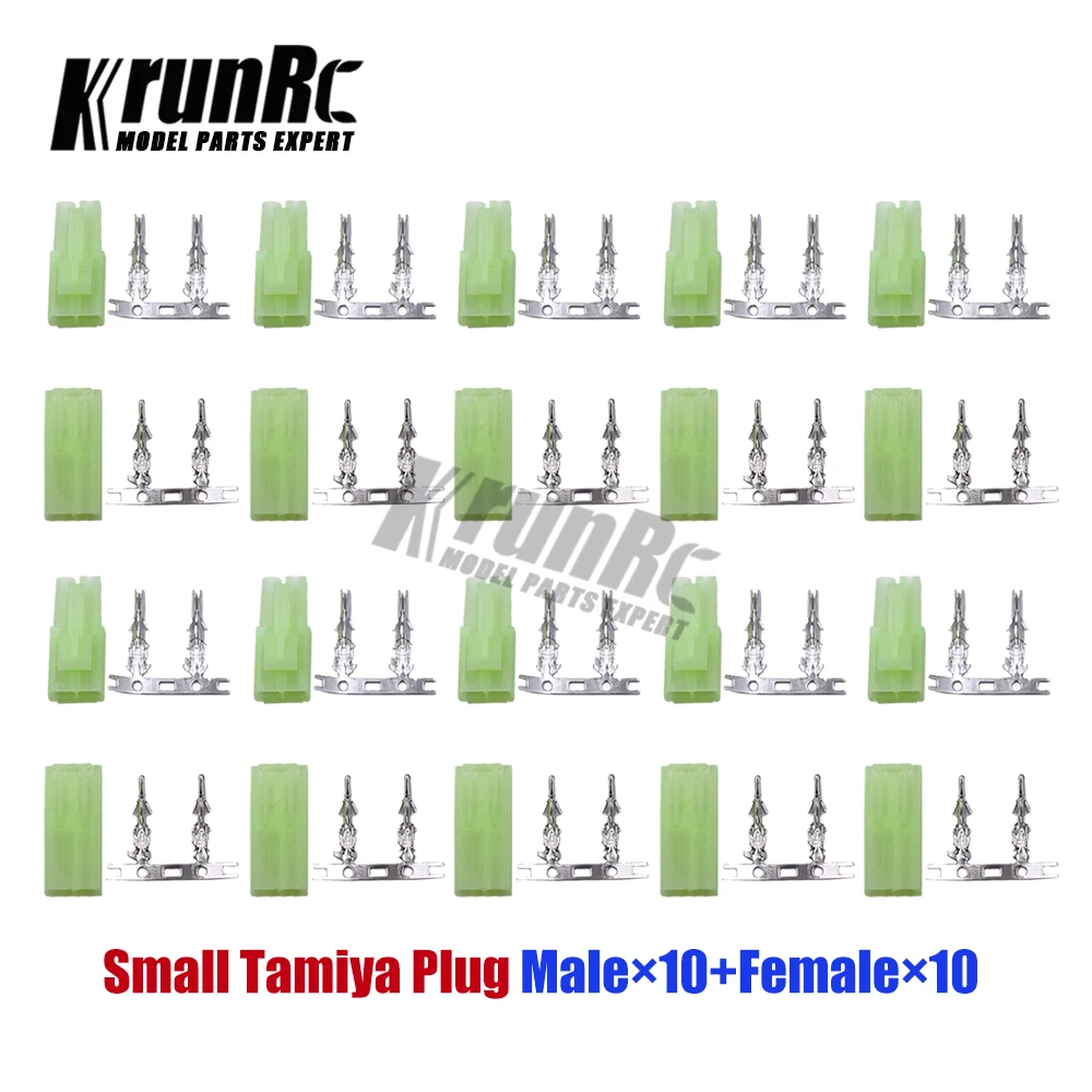 

10Pairs small Tamiya Plug Connector Male Female Unwired Connector Airsoft 2P 2 Pins Battery Connecting Plugs for RC Car Model Pa