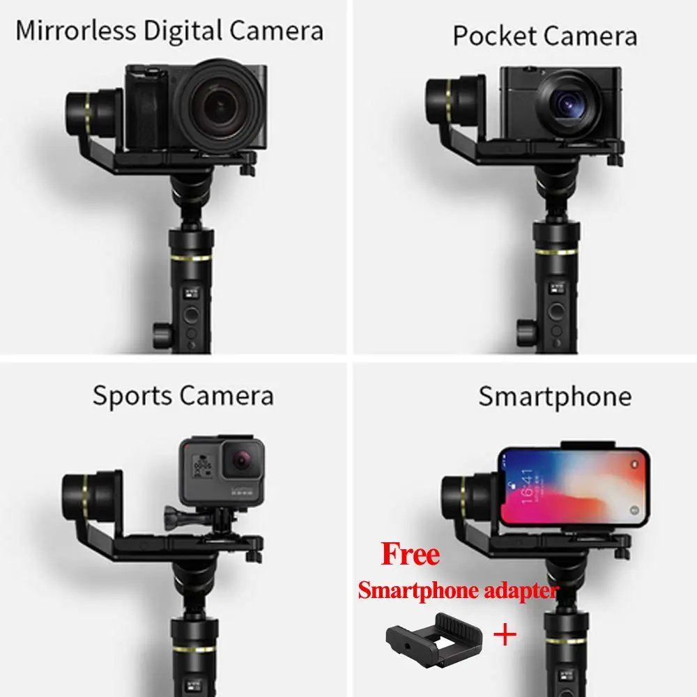Zhiyun Crane M Профессиональный 3 осевой Ручной Стабилизатор для смартфонов тонкая и