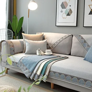

Yaapeet Sectional Sofa Cover Lace Slip Resistant Slipcover Seat European Style Couch Cover Sofa Towel For Living Room Decor