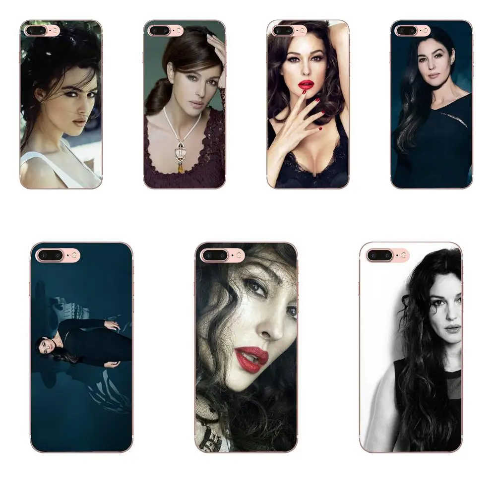 

Monica Bellucci Lovely Block Phone Case For Samsung Galaxy Note 5 8 9 S3 S4 S5 S6 S7 S8 S9 S10 5G mini Edge Plus Lite