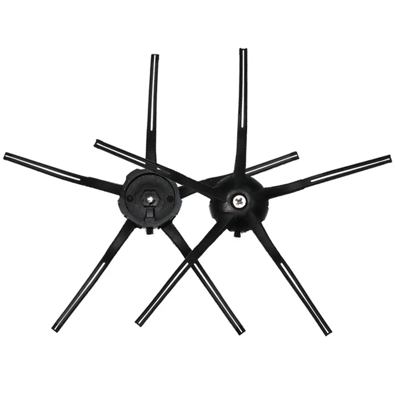 2 шт. черная боковая щетка с 5 дужками для Xiaomi MI Robot Roborock S50 S51 S55 S5 MAX S6 Xiaowa E35 E2 детали