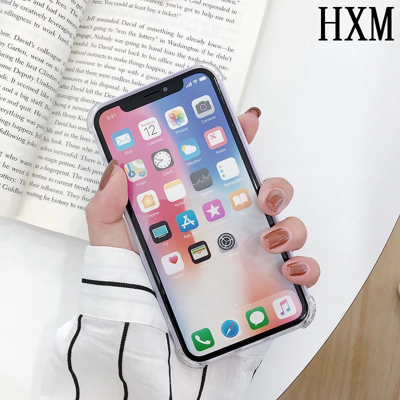 Держатель противоударный чехол карамельного цвета для iPhone 11 Pro XS Max XR 6 6S Plus простой силиконовый чехол для iPhone 11 7 8 Plus