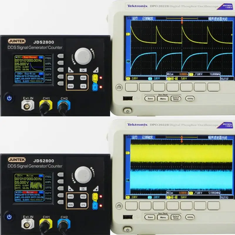 

2Channel DDS Signal Generator Counter Frequency Meter Arbitrary 15MHz JDS2800 EU