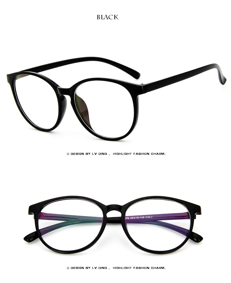 Оправа для очков для женщин и мужчин, оправа для очков, Ретро стиль, круглые прозрачные линзы, очки nerd оптическая оправа для очков