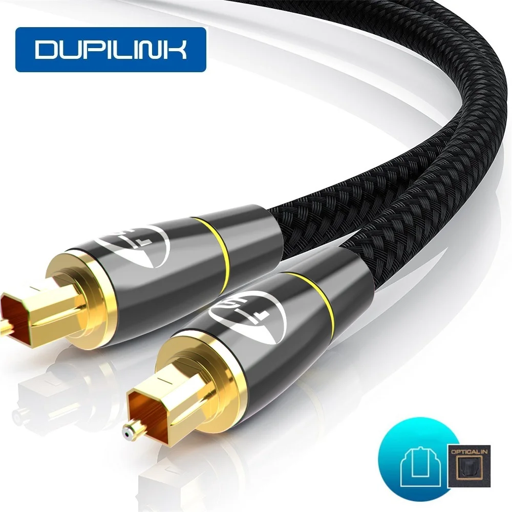 Цифровой оптический аудиокабель Toslink 5 1 SPDIF волокно для DVD Xbox 360 Blu ray CD динамик
