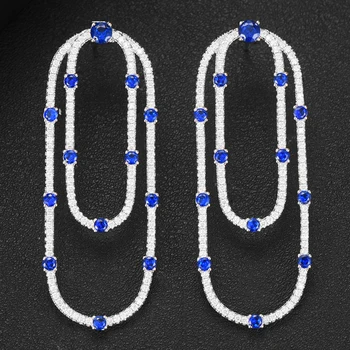 

GODKI Jimbora Super Design Bohemia Nigerian Oval Pendant Earrings For Bridal Wedding Party Dangle Earrings Circles For Women