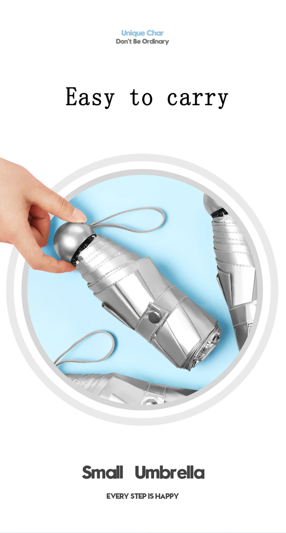 8 Bones Pocket Mini Umbrella Anti UV Paraguas Sun Umbrella Rain Windproof Light Folding Portable Umbrellas for Women Children (6)