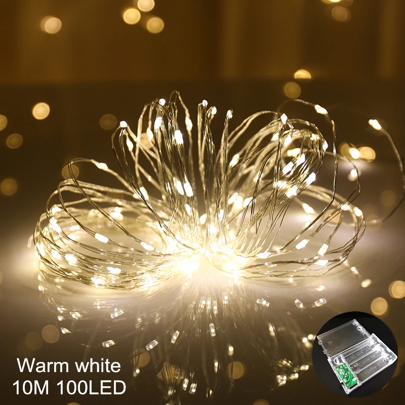 Светильник VOILEY USB для занавесок, новогодний и Рождественский Декор для дома, подвесная гирлянда, украшение для рождественской елки, Navidad, рождественский подарок - Цвет: 051-Warm