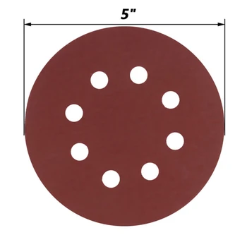 

30pcs 5inch 125mm 800-2000 Grit Abrasive Sanding Discs Flocking Round Sandpaper Hook And Loop Sanding Disc Polish
