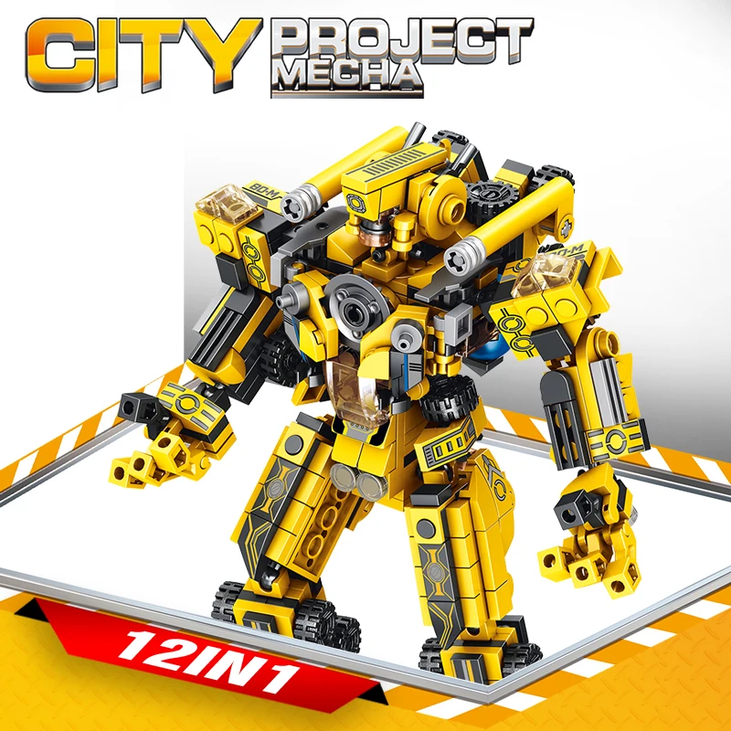 573PCS Building Blocks LegoINGS Technic Marvel Deformation Machine Bricks Super Heroes Children Education Toys for Children