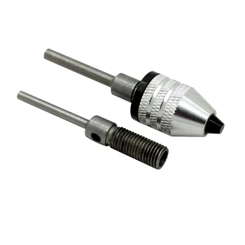 

Mini 0.3-4mm Keyless Drill Bit Chuck Adapter Screwdriver Rotary Carbon Steel Top