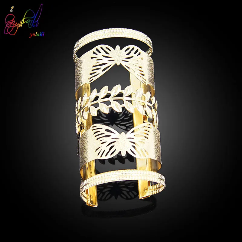 Yulaili преувеличенный стиль браслет из медного сплава для женщин Шарм вечерние ювелирные изделия Свадебные аксессуары