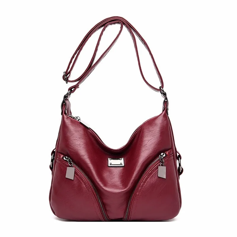 Сумки через плечо для женщин, кожаная мягкая сумка на плечо, вечерние винтажные сумки, высокое качество, женская сумка, твердая Новинка