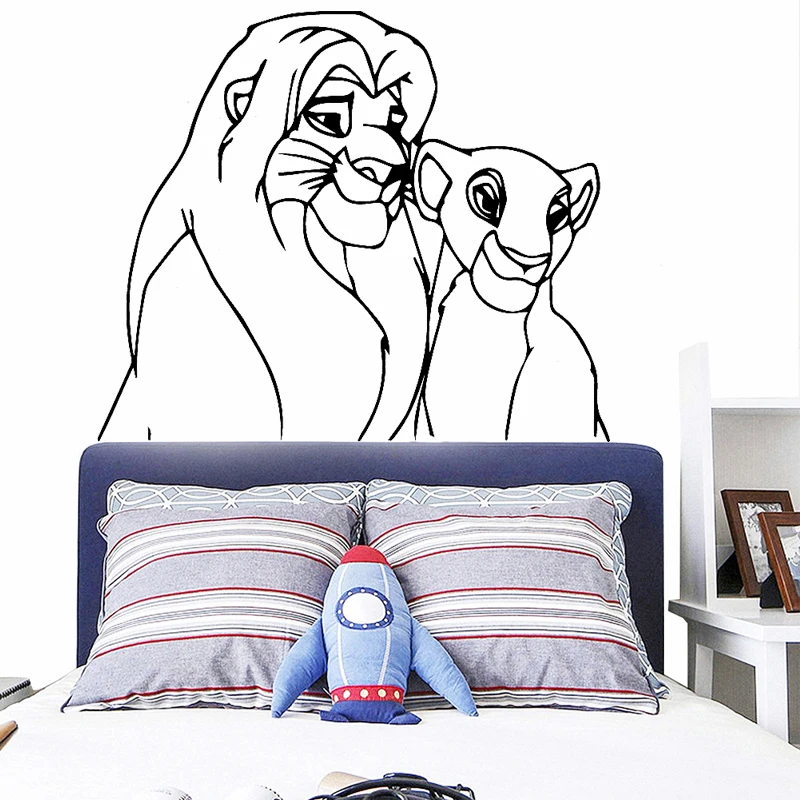 Simba Wall Sticker Lion King Decal Boys Room Decoration Kids Bedroom