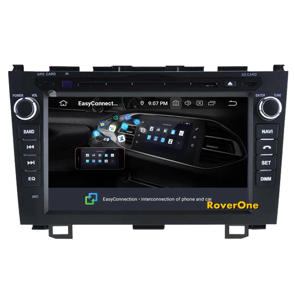 Cheap RoverOne Car Multimedia Player For Honda for CRV for CR-V 2006-2011 Android 9.0 Autoradio DVD Radio Navigation Bluetooth 18