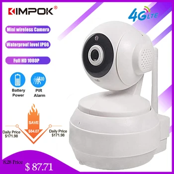 

KIMPOK 4G 3G Sim Card IP Camera 1080P 720P HD Home Wireless WIFI Camera Surveillance Indoor P2P GSM LTE APP Camhi