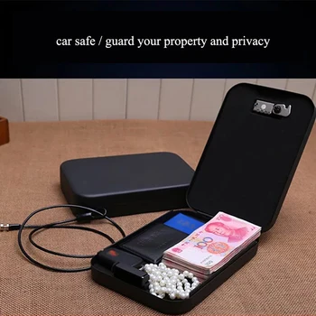 

Portable All Steel Password Car Safe Box Money Jewelry Money Safe Case For Home Valuables Password Box Security Storage Boxes