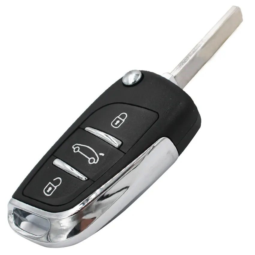 DS стиль 3 кнопки 434 МГц ID46 чип складной ключ для Citroen C2 C3 VA2 Blade