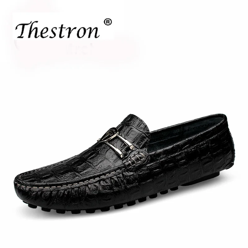 

New Fashionable Luxury Male Rivet Spiked Footwear Non Slip Mens Driving Shoes Split Leather Casual Shoes Cool Men Moccasin Shoes