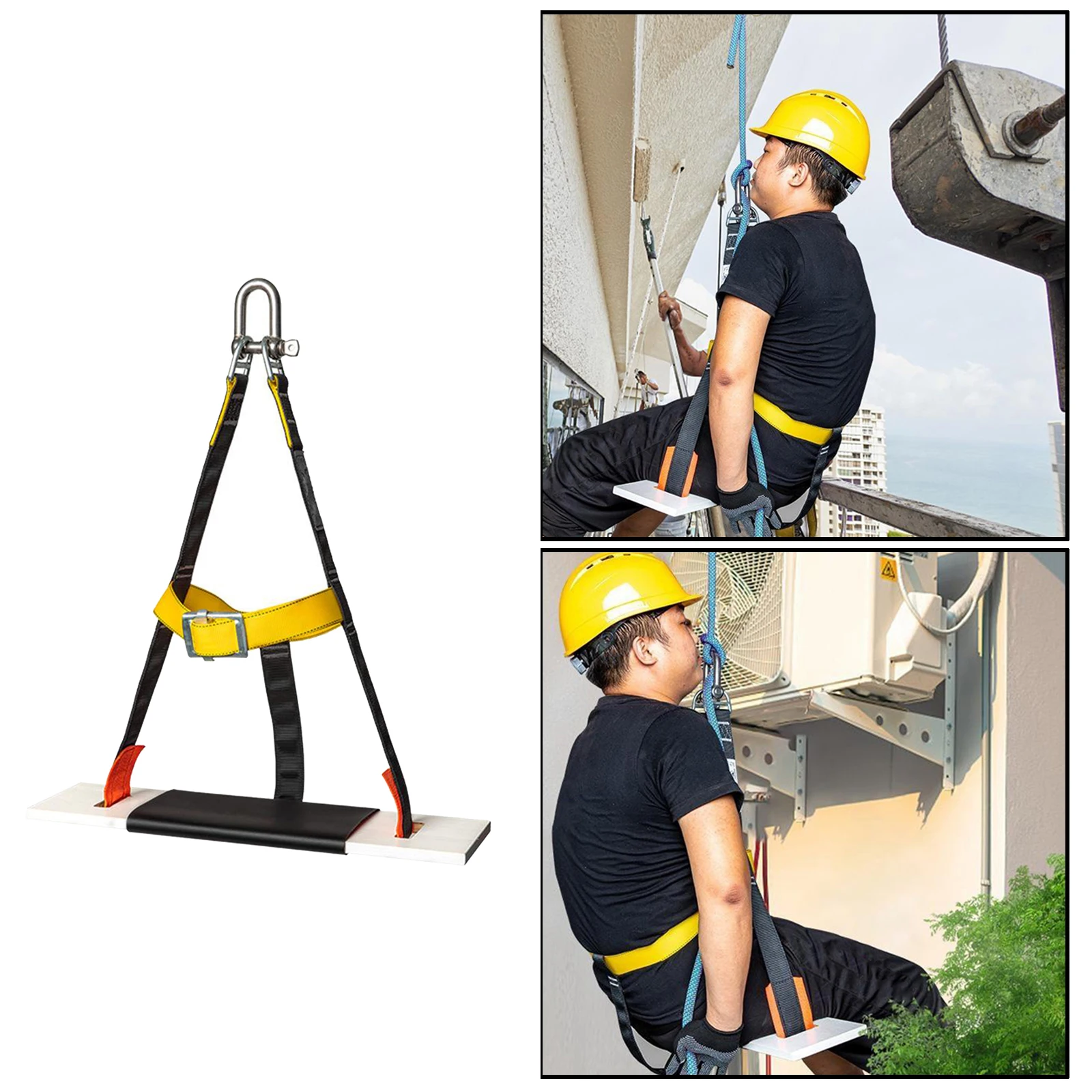 Segurança ao ar Cinto de Escalada Livre Rappelling Assento Árvore Arborist Engrenagem 6 Acessórios para escalada