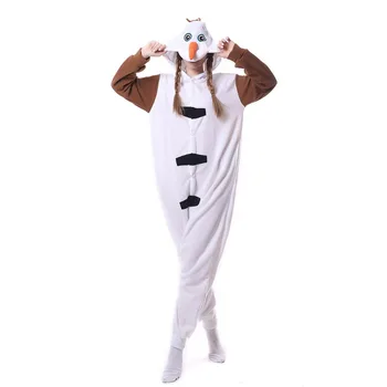 

Christmas Women Pajama Kigurumis Funny Snowman Cartoon Sleepwear pyjamas overall Carnival Festival Homewear Unisex Suit