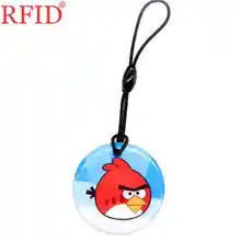 UID S50 1K 13,56 Mhz сменная NFC RFID перезаписываемая IC карта брелок круговой анимационный узор маркер тег карта контроля доступа 1