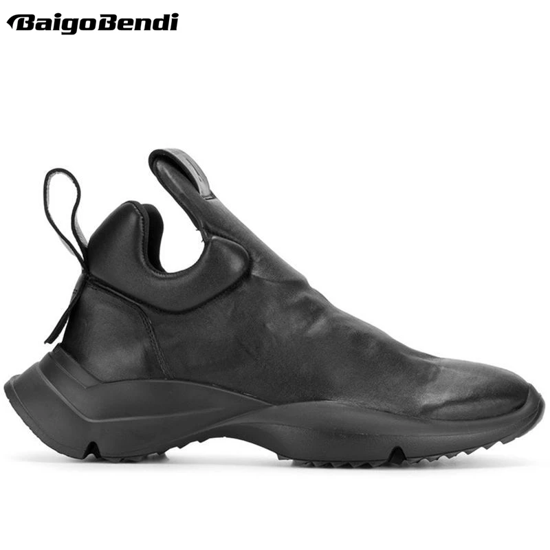 pure black casual shoes