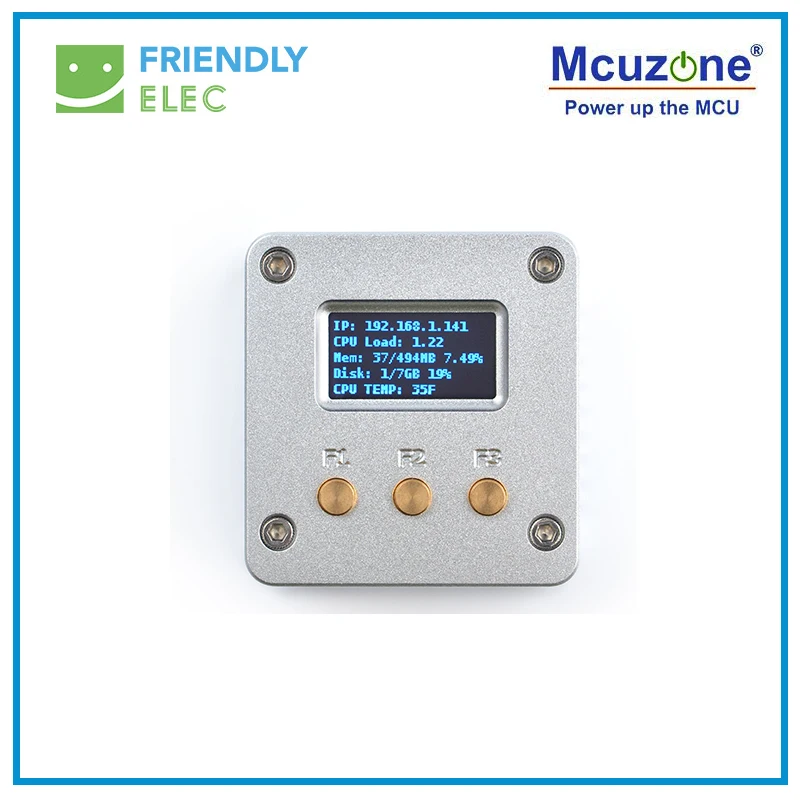 Programável em Python Kit de Alumínio Nanopi Metal Completo Habitação Oled Friendlyelec Neo - Imagem 3