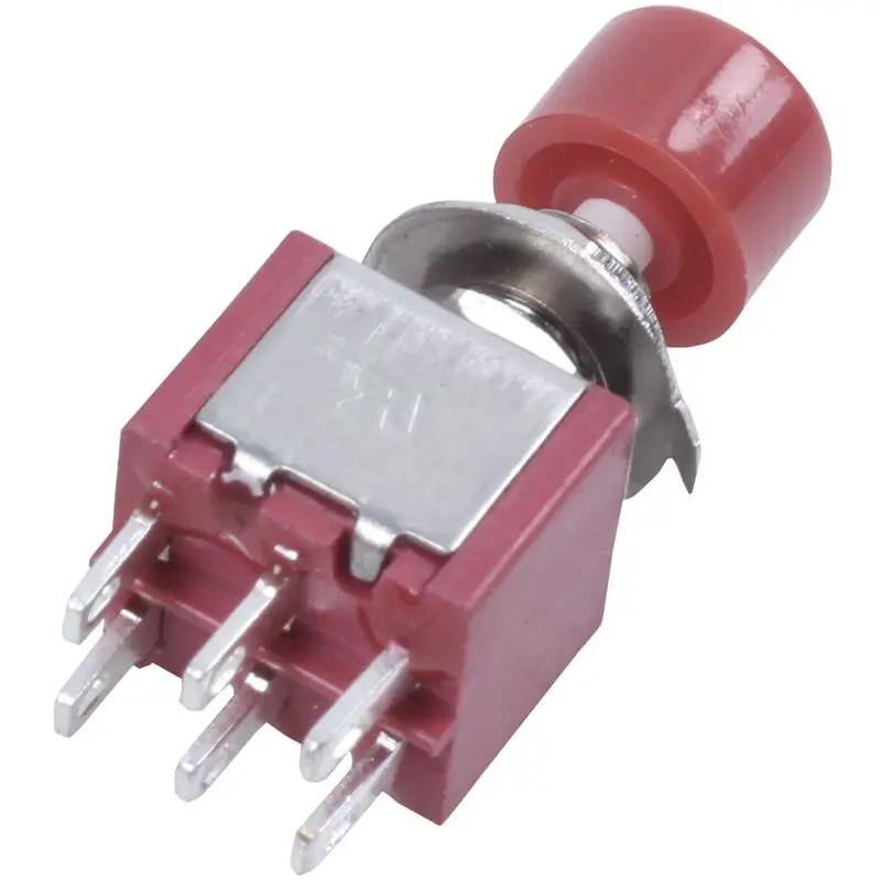 Горячая XD-2 шт. AC 250V 2A 120V 5A DPDT 2NO 2NC Мгновенный кнопочный переключатель