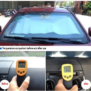 

Car Single-sided Windshield Sunshade Cover Front Window Aluminum Foil Insulation Sun Block Window Windshield Cover