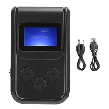 

Bluetooth Audio Receiver Transmitter 3.5MM AUX LCD Digital Display Wireless Music Adapter Hot