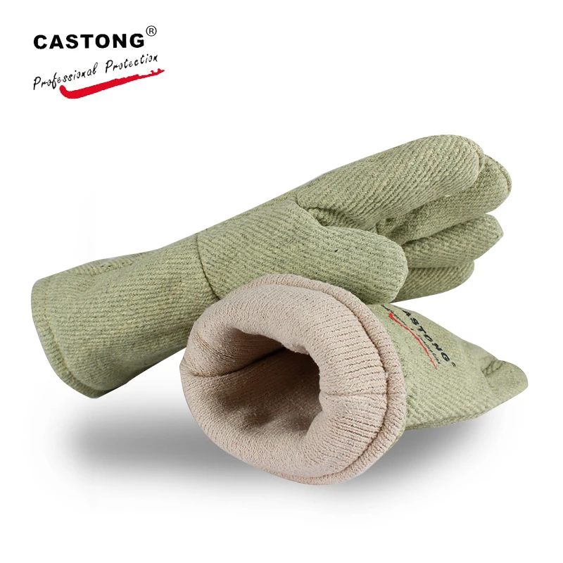 500 градусов+ термостойкие перчатки Para-aramid анти-ожоги защитные перчатки 34 см термостойкие перчатки