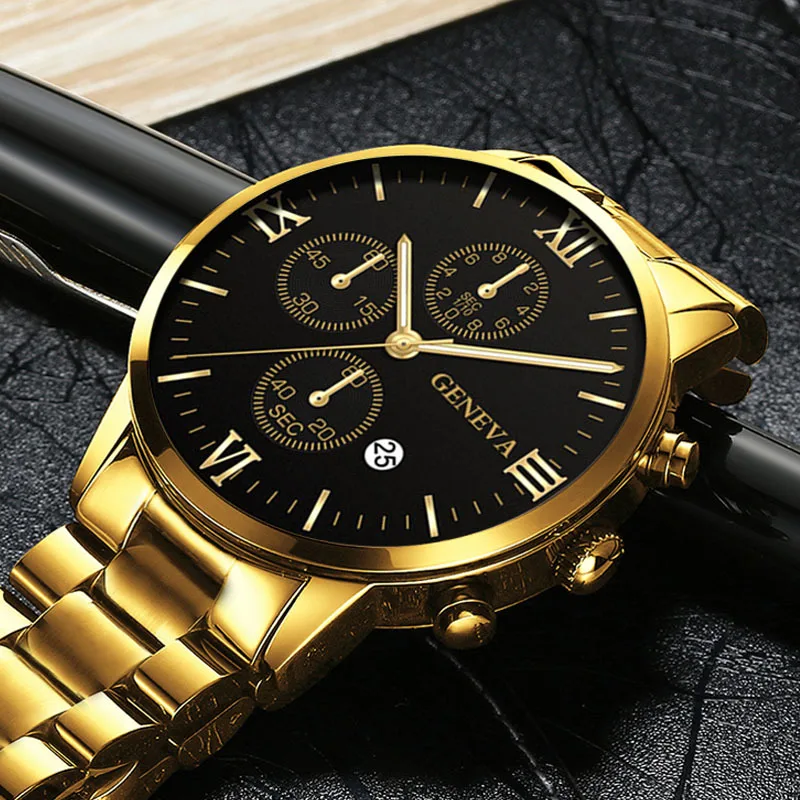 

Reloj Hombre 2021 Fashion Business Men's Watch Casual Calendar Date Clock Relogio Stainless Steel Quartz Watch Relogio Masculino