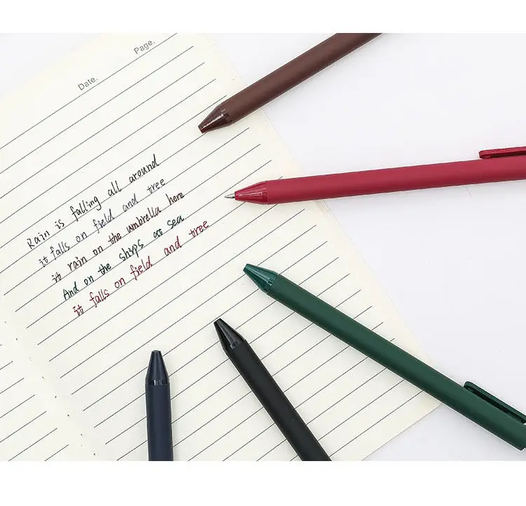5 шт./компл. Винтаж гелевая ручка с цветным ручка Макарон ручка пишущие инструменты Diy для планировщик пуля школьный журнал офисная ручка, ручка для канцелярских принадлежностей