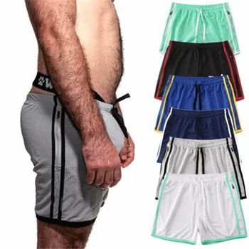 

Gym Shorts Men Mesh Quick-dry Training Bodybuilding Casual Shorts Summer Workout Fitness Slim Solid Male Casual Shorts Mujer