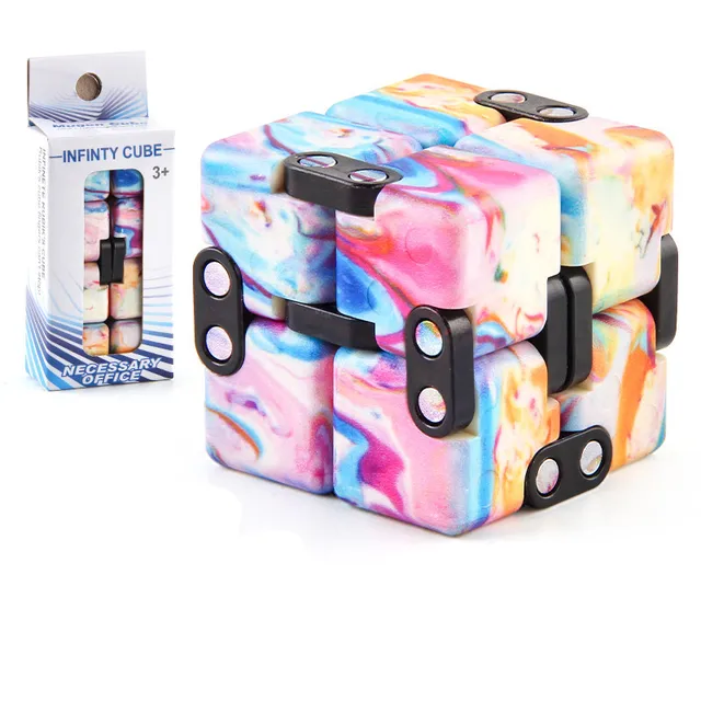 Creative Decompression Unlimited  Cube Solid Color Puzzle Smooth Fun Infinity  Cube Toy Funny Hand Game Fidget Toys 2