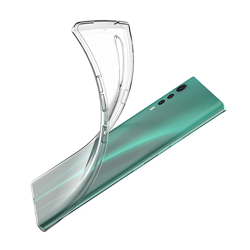 LG 벨벳 G9 ThinQ 4G 5G 소프트 TPU 전체 보호 투명 모바일 뒷면 커버 LGVelvet 하우징 용 초박형 투명 전화 케이스