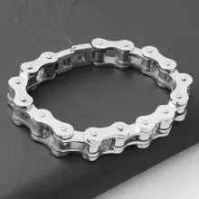 12 мм Мужской байкер велосипед мотоцикл цепь браслет из нержавеющей стали браслет мужской модный ювелирный подарок