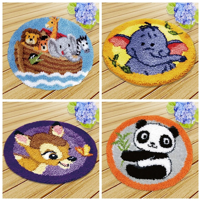 Prajna Latch Hook Kits Diy Handmade Europe Sofa Shape Cushion Lovely Knooppakket Needlework Mat